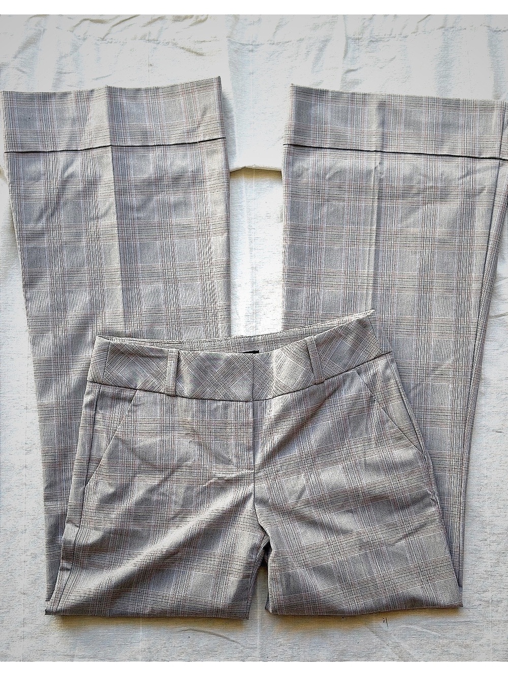 Y2K bebe Flare Cuffed Plaid Dress Pants Size 2P #interviewready #siren #2000s